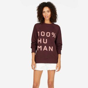 Everlane 100% Human Typography Sweatshirt